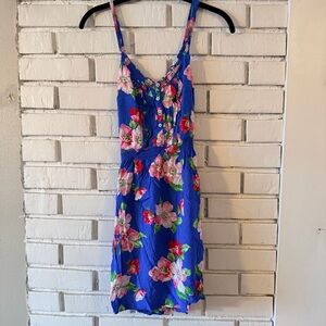 Hollister 2000s blue floral sundress